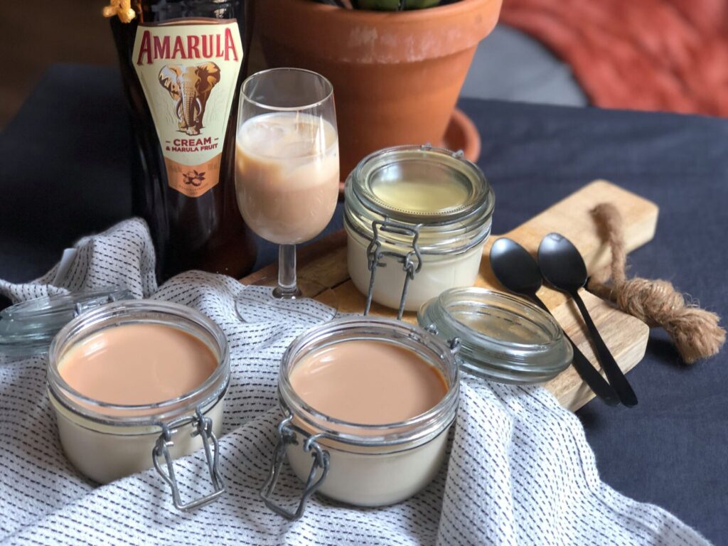 panna cotta met Amarula