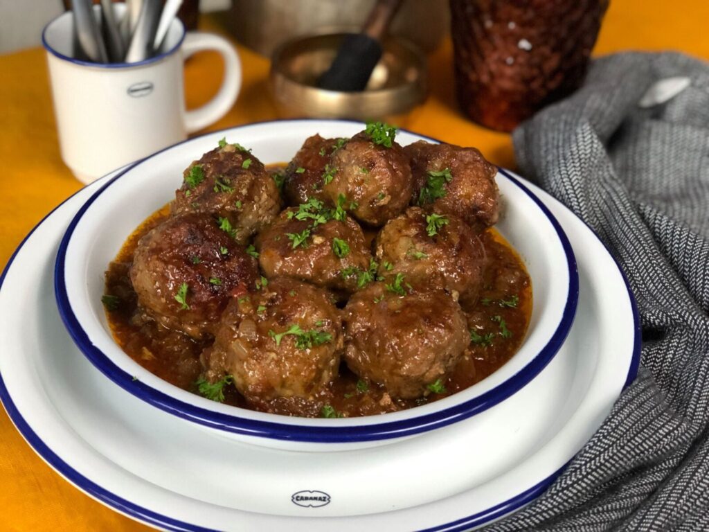 ras el hanout gehaktballetjes in kruidige jus