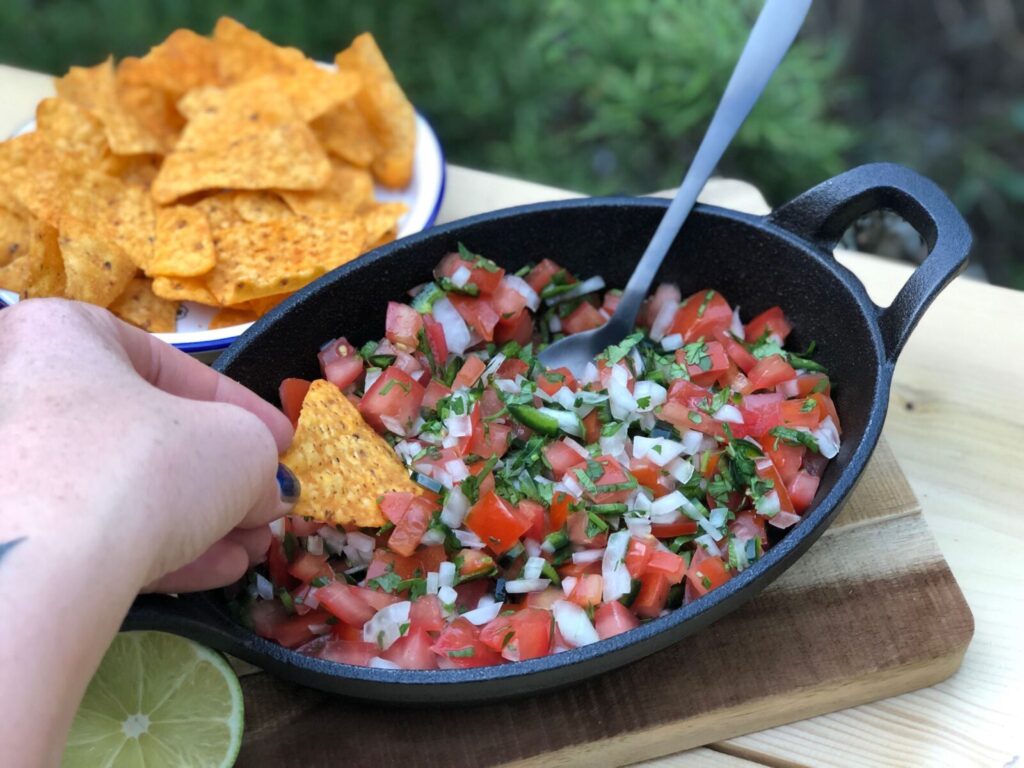 Mexicaanse Pico de gallo ofwel een Mexicaanse salsa