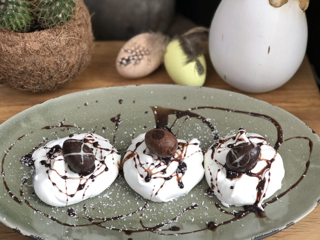 meringues met chocolade