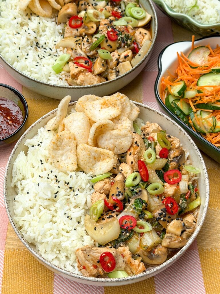 Chinese kip met rijst en paksoi