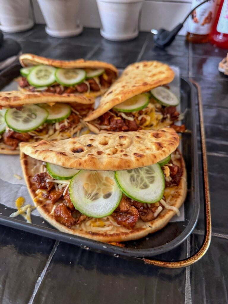 Flatbread lunch met kip