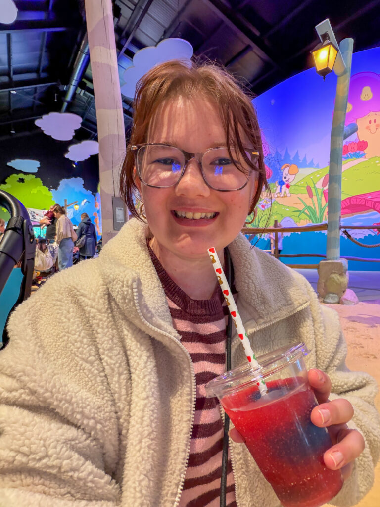 Beaudine houdt slush puppie vast