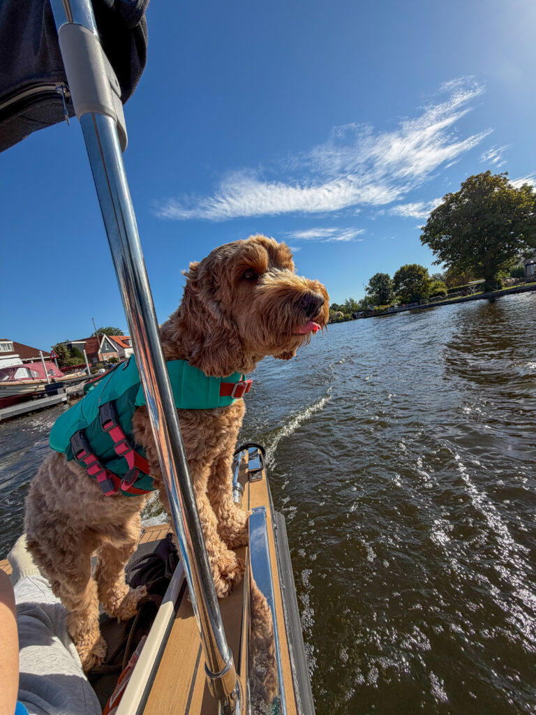 Teun op de boot