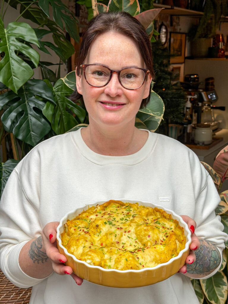 Bloemkool met bechamelsaus, één van onze 15 makkelijke herfst ovenschotels
