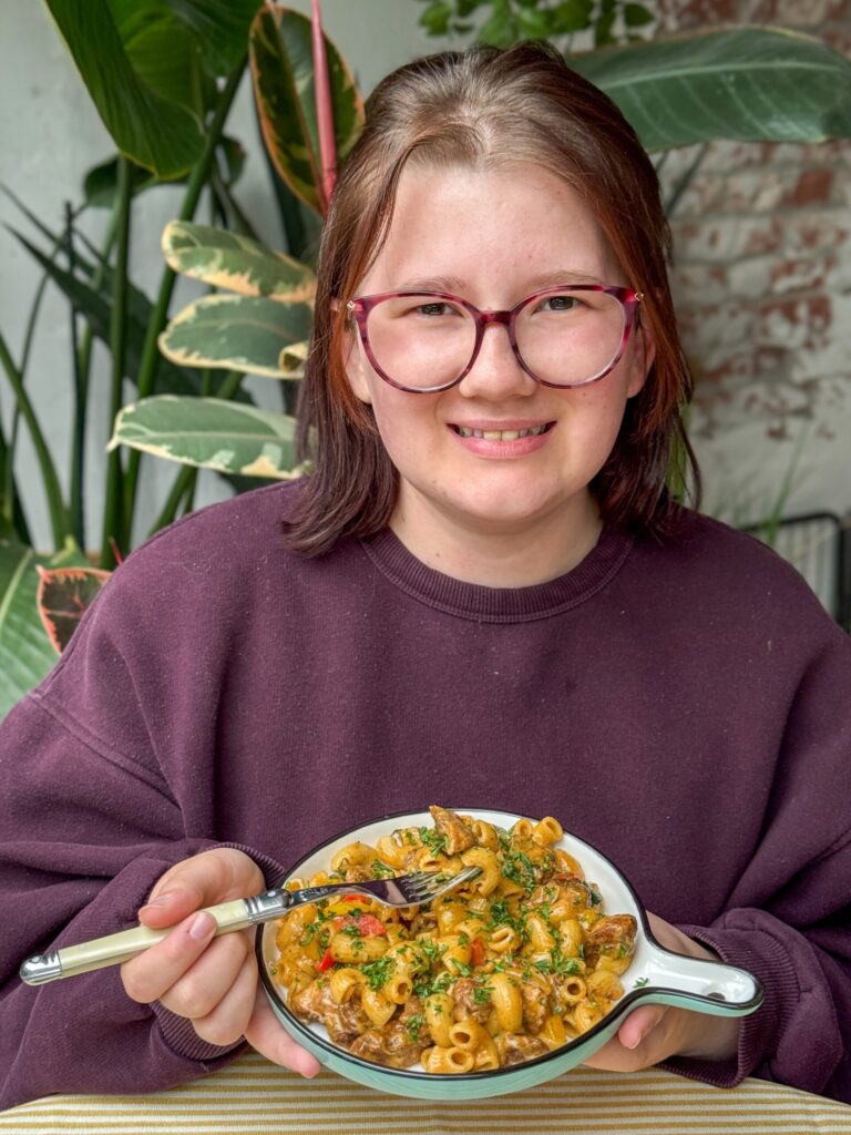 pasta fajita met kip, recept uit weekmenu 42 van familie over de kook