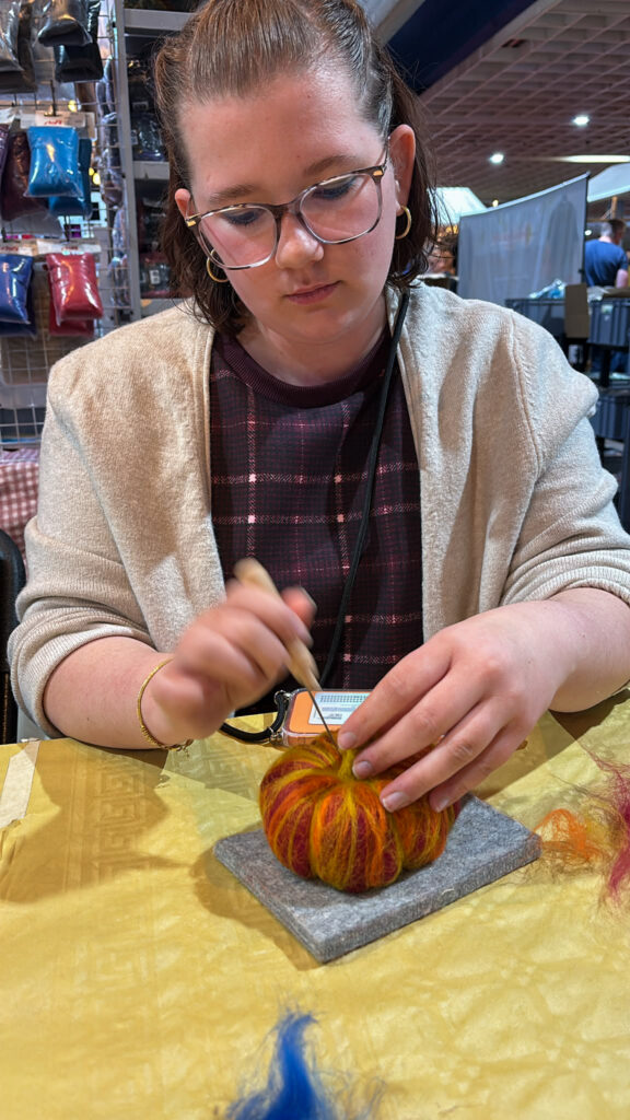 Beaudine pompoen naaldvilten